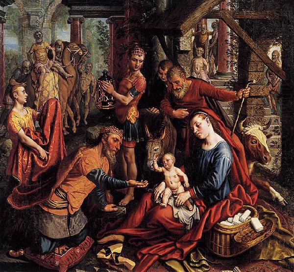Pieter Aertsen The adoration of the Magi china oil painting image